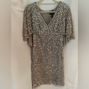 ADRIANNA PAPELL WOMEN DRESS GREY NWT